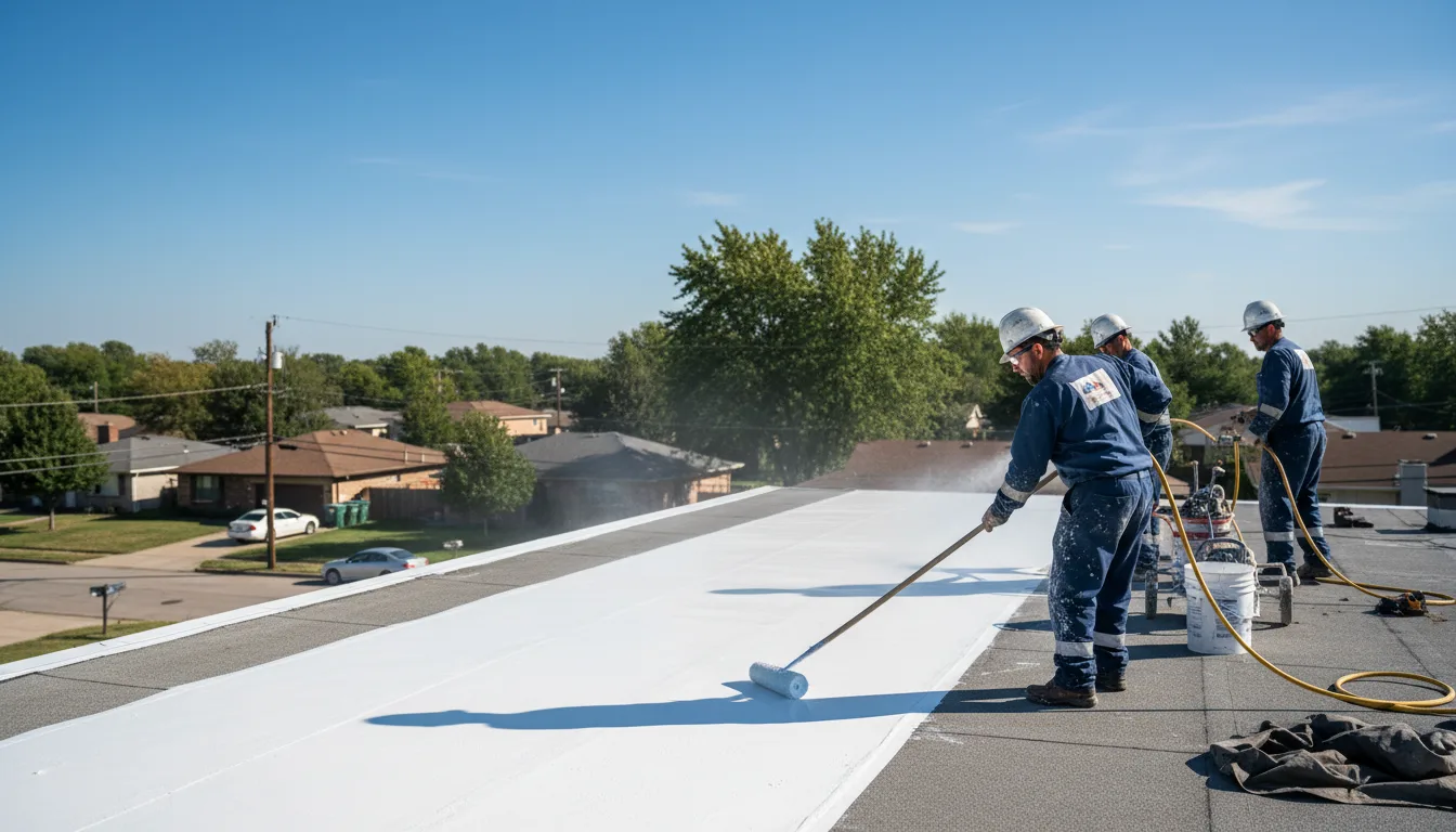 Commercial roof coating in Olmsted, IL near me